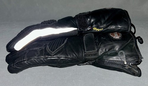 Vtg Harley Davidson Large Thinsulate Leather Heated Gloves Made With Kevlar - Picture 7 of 13