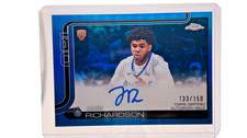 2025 Topps Chrome Jase Richardson Rookie Blue Auto /150