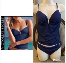 Victoria's Secret Heavenly Navy Tankini Swimsuit