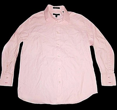Mondo Di Marco Long Sleeve Size 16, Button Shirt Pink 80's 2-Ply