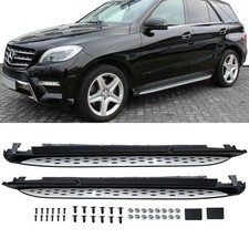 Trittbretter Einstiegsleisten Schweller Aluminium + ABE für Mercedes ML W166 Trittbretter Einstiegsleisten Schweller Aluminium + ABE für Mercedes ML W166