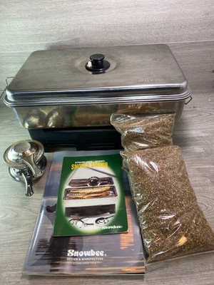 Snowbee Edelstahl Smoker Kocher Fischräucherkocher Kocher +2x englische Eichensäcke