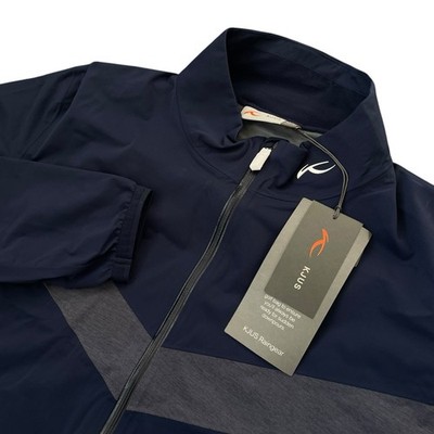 KJUS Dexter II Men's Waterproof Rain Jacket 2.5L Navy Blue Size Medium $399.99