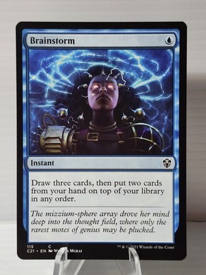 x1 Brainstorm NM C21 115 Commander 2021 MTG Magic The Gathering 