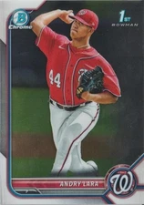 2022 Bowman Chrome #BCP-70 Andry Lara 1st Washington Nationals