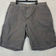 All American Clothing Co. Carpenter Shorts Mens 40 Grey Cargo Utility USA Made