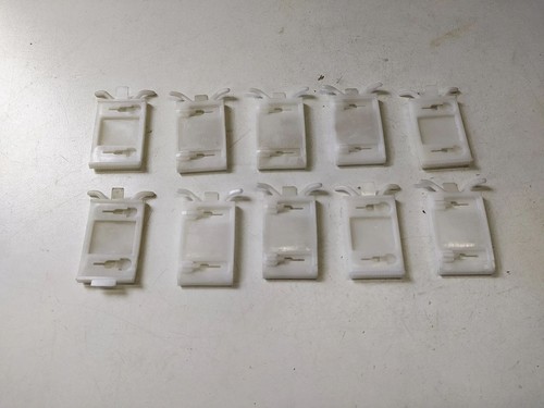 NEU 10 Klammern Clips Schutzzierleiste Original Opel Kadett E Ascona C - Picture 2 of 4