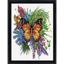 Design Works counted cross stitch kit "Butterfly", 13x18cm