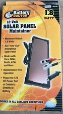 WirthCo 23140 Battery Doctor 1.8W Solar Panel Maintainer - 1 EACH