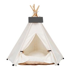Pet Teepee Dog  Puppy Cat Tents Tipi Bed Portable Houses with Thick Cushion ...