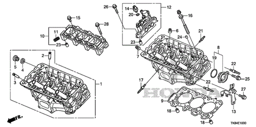 Genuine Honda Head Gasket 12251-R70-A01 - Picture 1 of 1