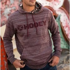 NWT Hooey Lock-Up Burgundy Hoody Size M