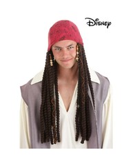 Jack Sparrow Bandana and Dreads Set - Licensed Deluxe Costume Accessory