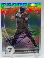 2021 Panini Prizm Draft Picks Baseball SIGNED RC CJ Rodriguez PDP158