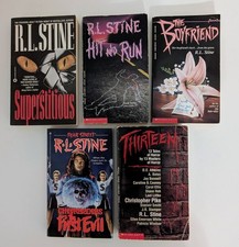 Vintage R.L. Stine Horror Thriller Lot of 5 PB Books 90s 