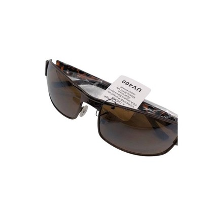 Fashion Eyewear Womens Brown Sunglasses UV400 Protection Rectangular Shape