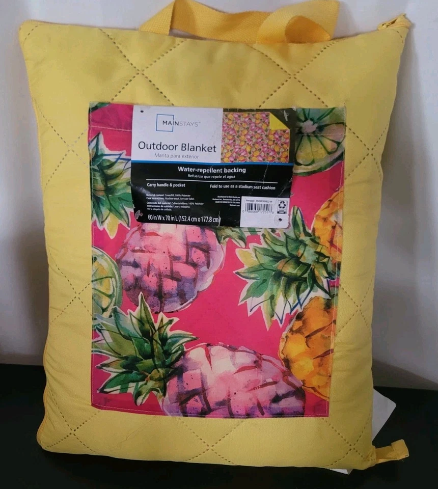 Pineapple Picnic Set - Melamine - Summer - Trays ,Plates For Camp, Beach, Deck - Image 2 of 4