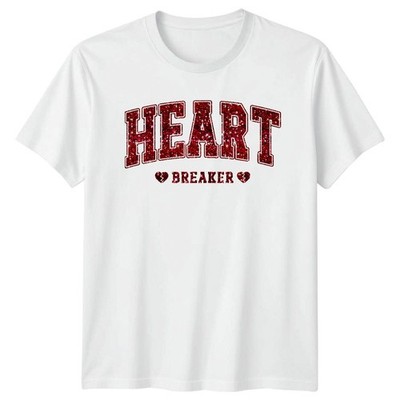 Heart Breaker Heartbreak Statement Relationships Herren T-Shirt Damen Tee