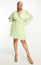 Asos Mini Dress UK24 in Green RRP £46