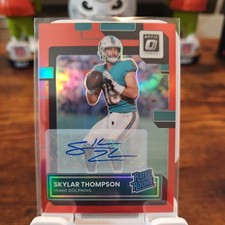 2022 Panini Donruss Rated Rookie Skylar Thompson Auto /75 MIAMI DOLPHINS!!