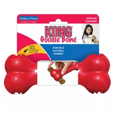 KONG Classic Goodie Bone Durable Treat Stuffable Fetch  Chew Dog Toy  Medium 
