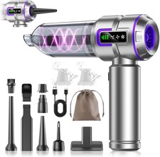 Car Vacuum Cleaner Cordless, 30000Pa Mini Vacuum Cleaner, Brushless Motor