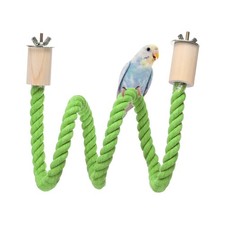 Bird Rope Perch Swing Bird Stand Rope Perch 39 Inch Light Green