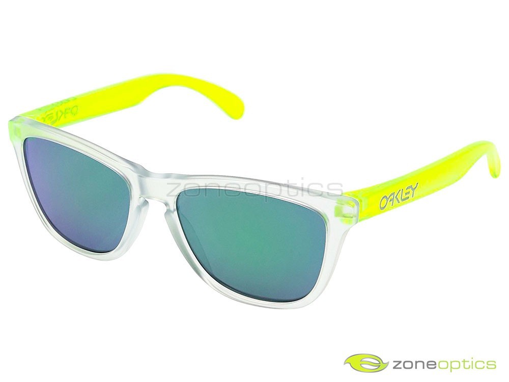 Oakley Frogskins Sunglasses OO9245-5354 Matte Clear/Uranium/Jade