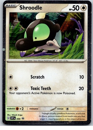 Shroodle 099 Scarlet & Violet Promo Pokemon Holo NM