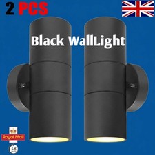 Image of 2PCS Black Stainles Steel Up Down Wall Light GU10 IP65 Double Wall Light ZLC03