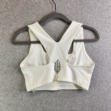 Free People Sports Bra M White Win Win High Impact Compression FP Movement
