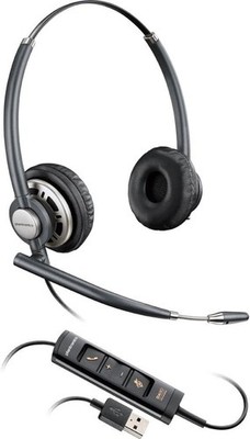 Plantronics EncorePro HW510 Monaural Noise-Canceling Wired Headset with DA 85