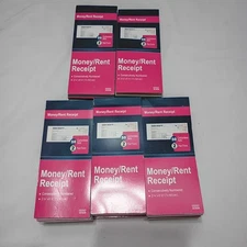 24 Cash Rent Receipt Carbonless 50 Sets Record Money Book 2 Part Duplicate Copy