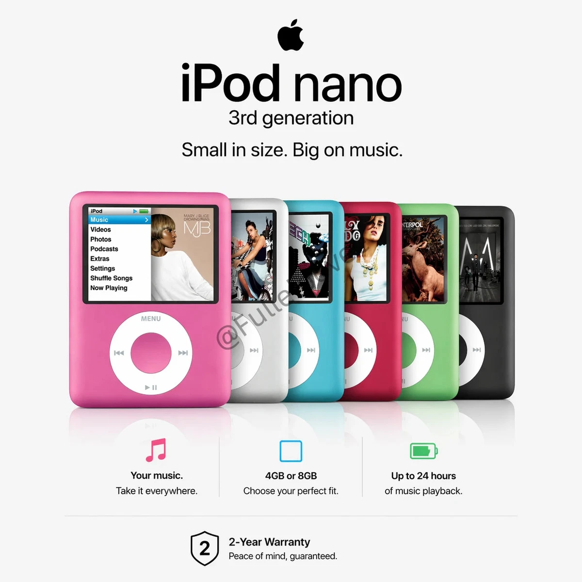 MP3-плееры Apple iPod Nano 3 -го поколения - огромный выбор по