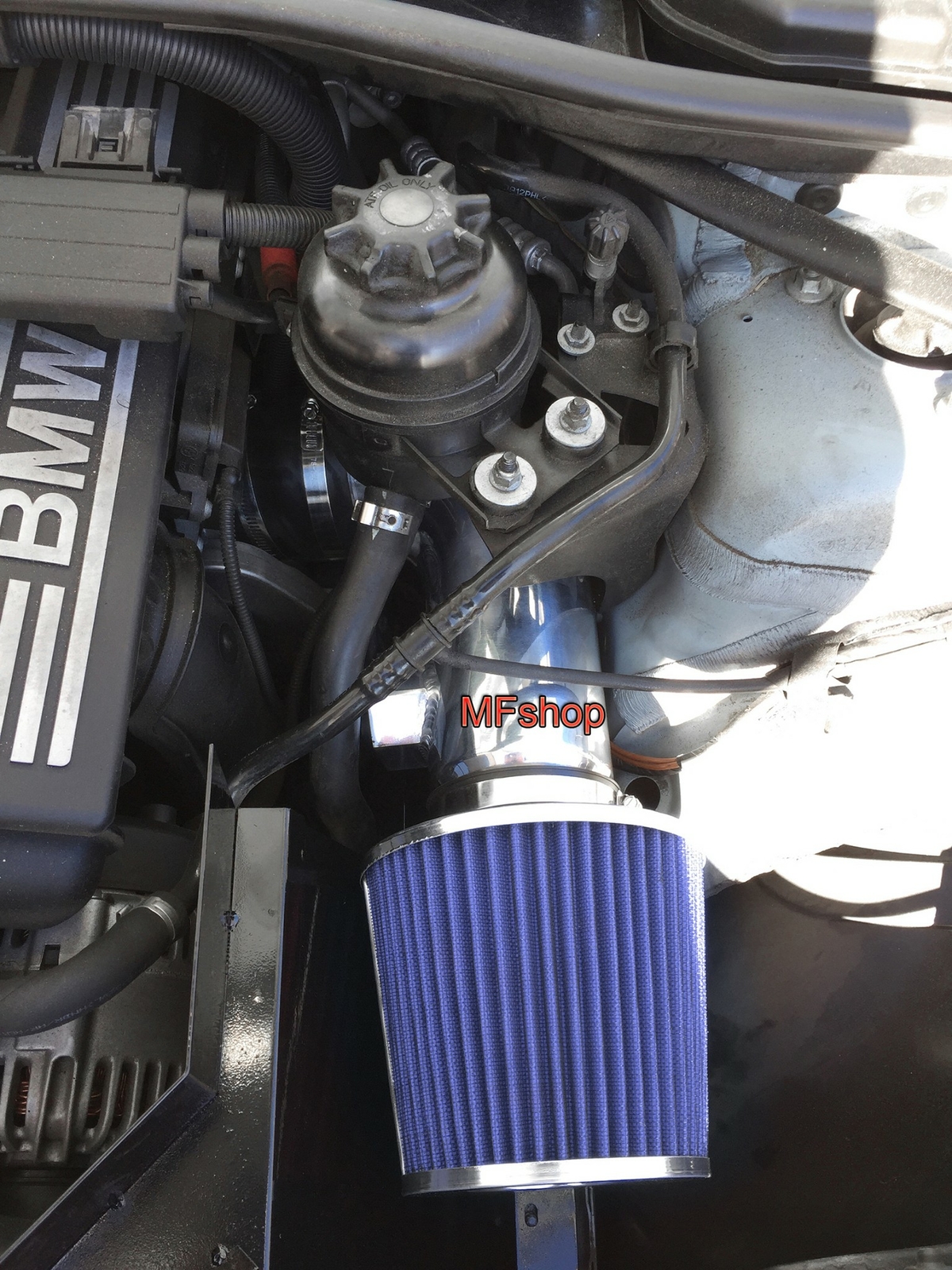 Black Blue For 20072011 BMW 128i 328i 3.0L 6cyl Heat Shield Cold Air