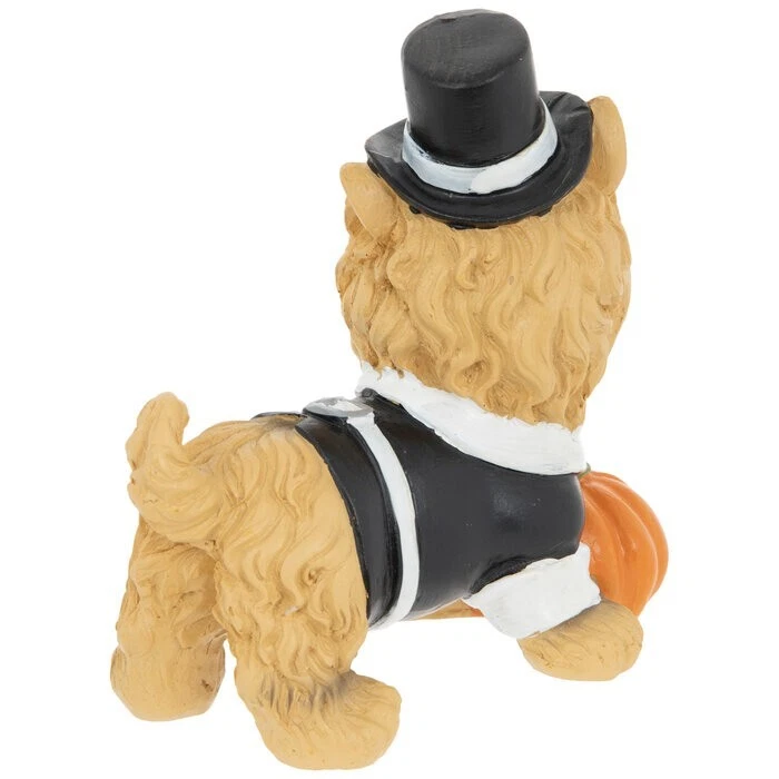 Pilgrim Dog with Pumpkin apprx. 5" | eBay