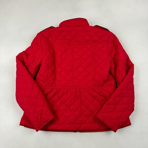 Nueva con etiquetas Chaqueta Ligera Talbots Roja Acolchada con Cremallera Completa Talla SP PS Pequeña $159 - Imagen 6 de 6