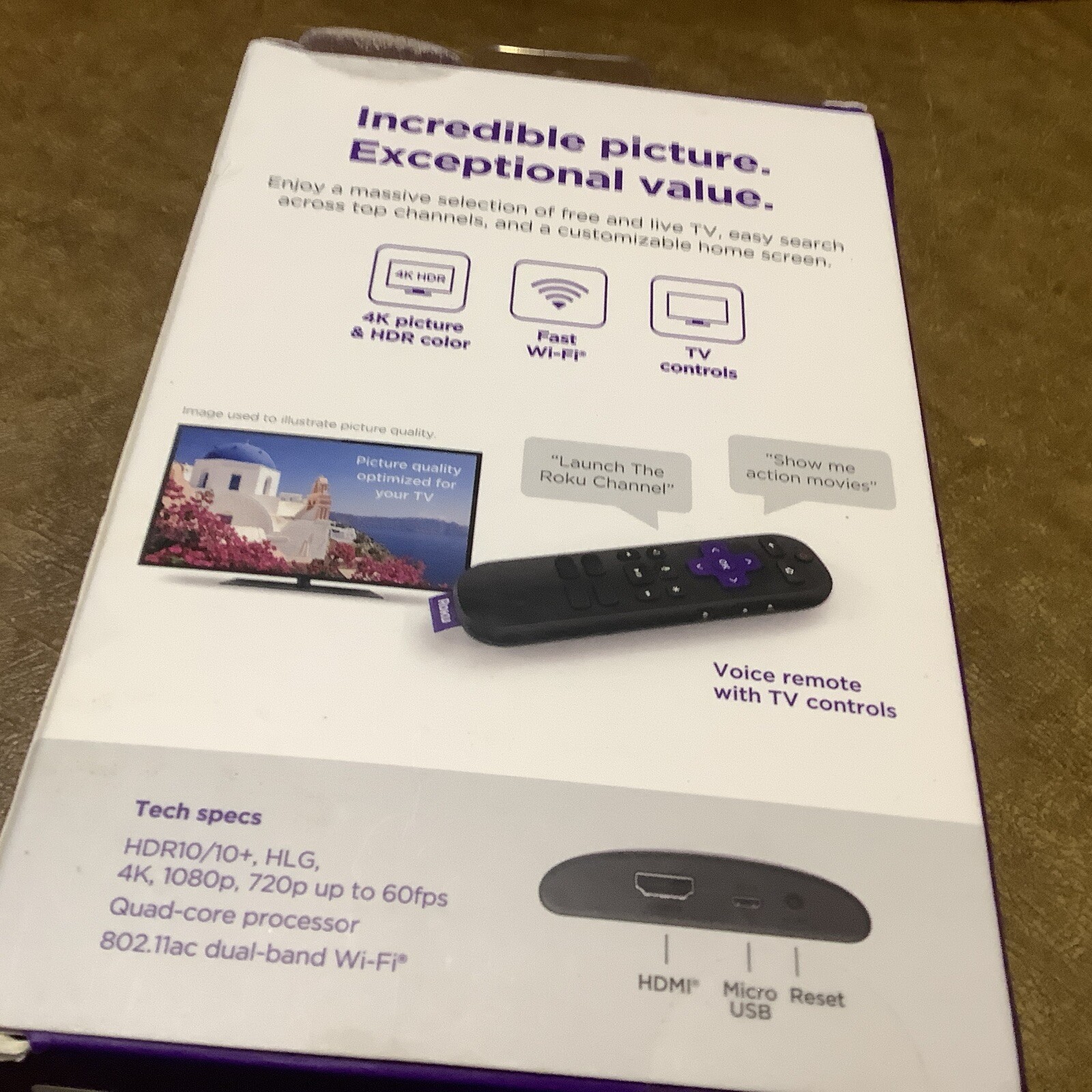 Roku Express 4K+ 2021 Streaming Media Player HD/4K/HDR with Voice