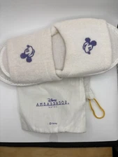 Tokyo Disneyland Ambassador Hotel Japan DIsney Room Slippers Mickey Mouse