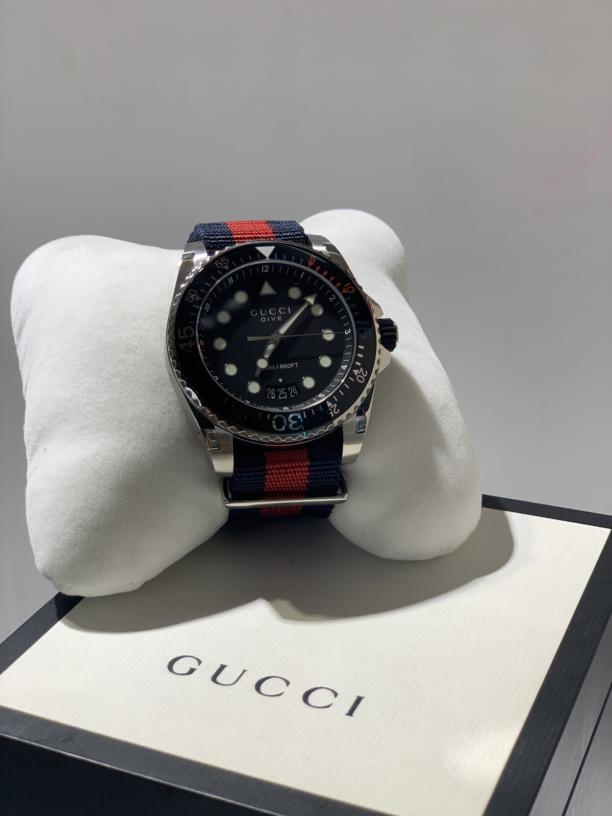 Gucci YA136210 45mm Dive Men's Watch 