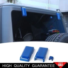 Rear Window Tailgate Glass Hinge Decor Trim For Ford Bronco 2021-24 Bright Blue