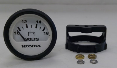 FARIA HONDA VOLT GAUGE VP9225A WHITE FACE & BLACK BEZEL MARINE BOAT