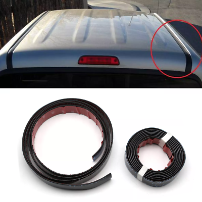 #ad BLACK ROOF TOP TRIM MOLDING FOR 2005 2015 TOYOTA TACOMA 2PC NEW $27.02