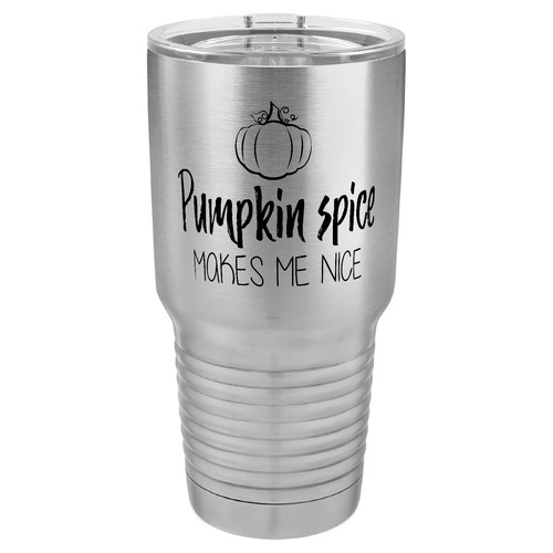 Pumpkin Spice Makes me Nice 30 oz. Polar Camel Tumbler - Picture 8 of 15