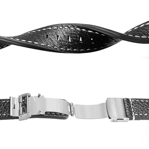 For Samsung Galaxy Watch 6/5/4 40/44mm Classic 42/46/43/47mm Leather Strap Band - Picture 11 of 15