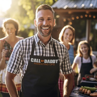 Call Of Daddy Parenting Ops COD Fun Vatertag Grillschürze für Papa, Kochschürze