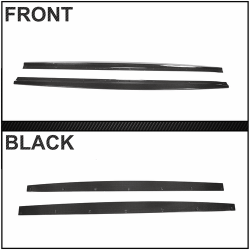For Bentley Continental Gt 2012-18 REAL Carbon Side Skirt Extension Lip Spoiler - Picture 12 of 13