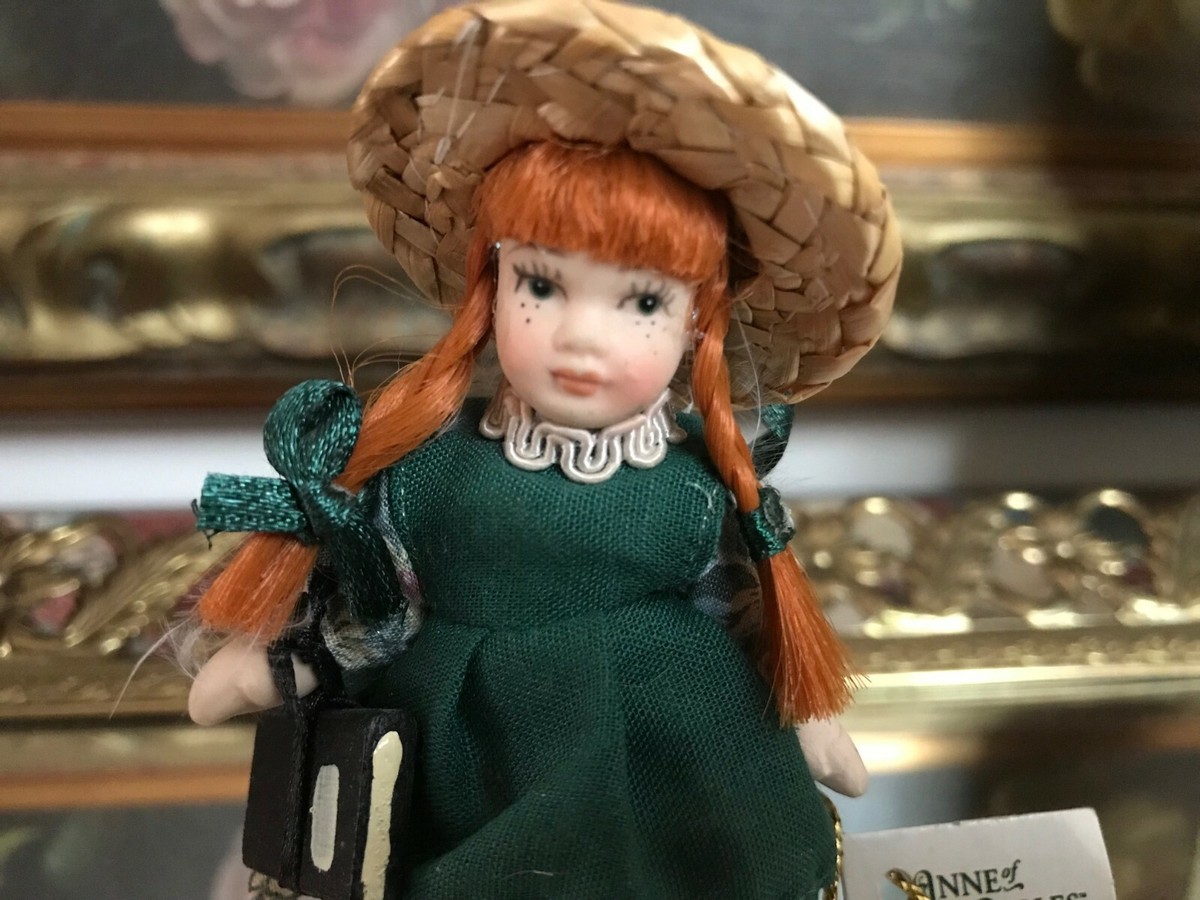 Anne of Green Gables Miniature Doll House Porcelain Doll