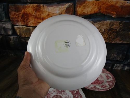 3 JOHNSON BROTHERS & SPODE Cranberry Color ENGLISH MADE Collector RED PLATES - Picture 9 of 17