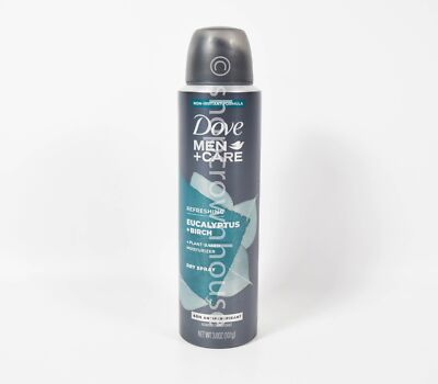 Dove Men + Care Eucalyptus Birch Dry Spray Deodorant Antiperspirant EXP 05/2025